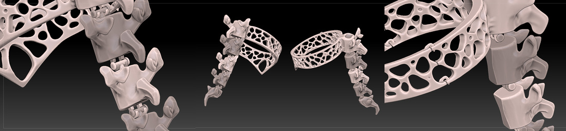 Spine Necklace 3D Print 20956
