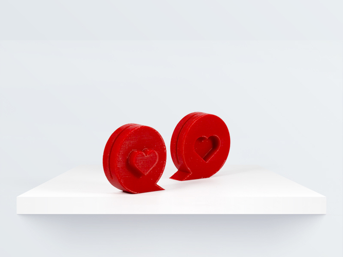 Valentine photo stand 3D Print 209561