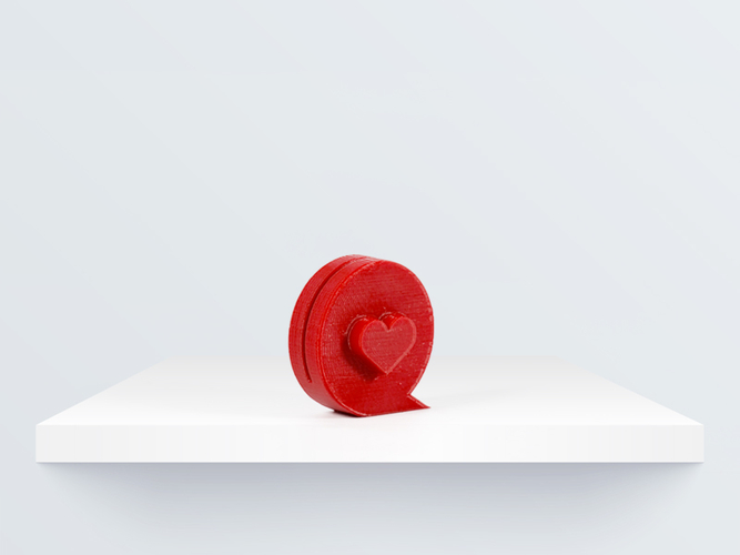 Valentine photo stand 3D Print 209562