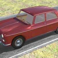 Small Car Peugeot 404 1969 3D Printing 209627