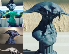 Pin Manta Face 3D Print  3D Printing 209669