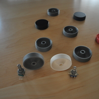 Knob - cap for potentiometer or encoder D40x12mm - Thumbnail 4