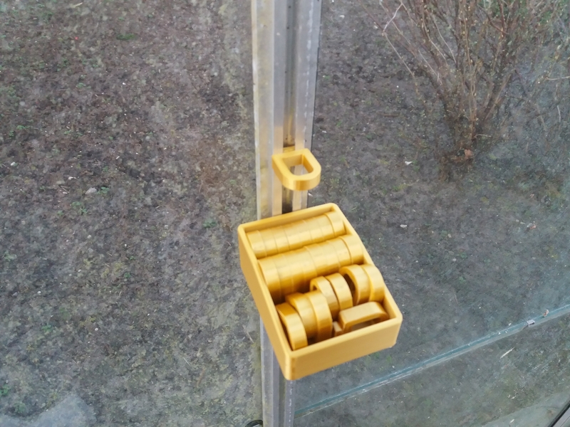 Greenhouse hangers and tray