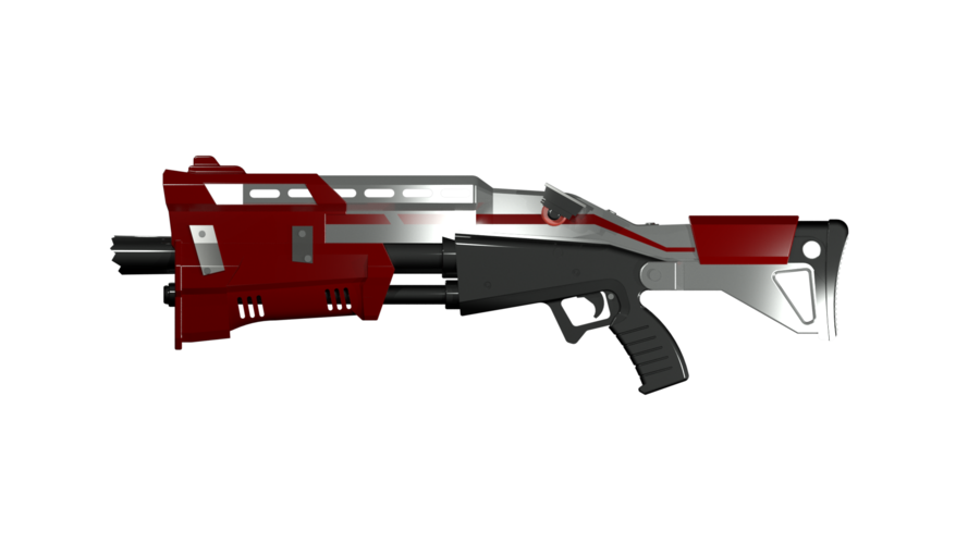 DIY Fortnite real size Tactical Shotgun HQ printable kit 3D Print 210176