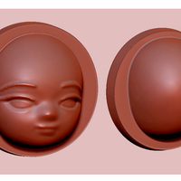 Anime Head_Fondant Molder_30mm - Thumbnail 2