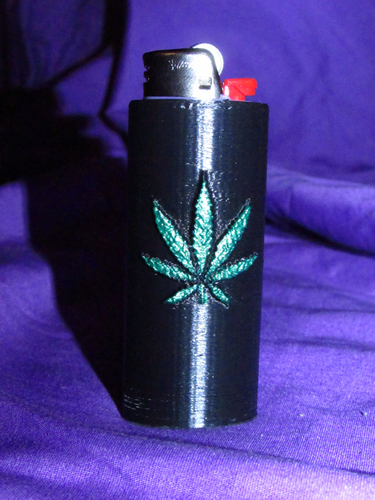 Cannabis/ Pot leaf lighter case 3D Print 210744