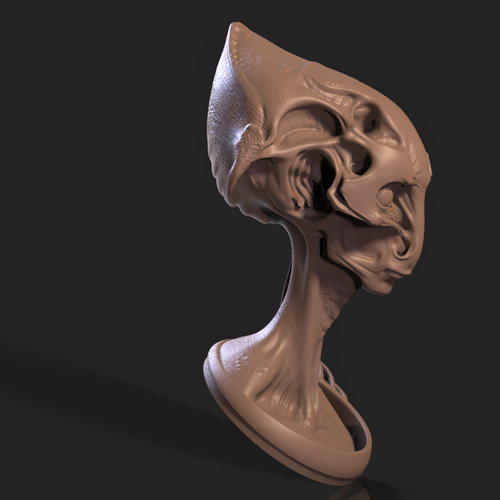 Alien Head 3D Print 210762