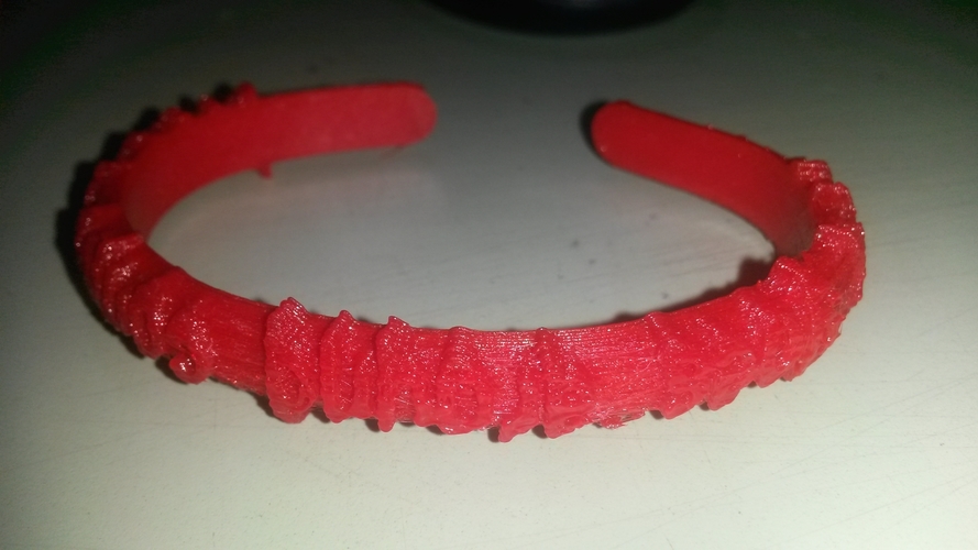 Text bracelet 3D Print 210776