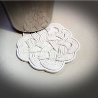 Small Rope Rug Coaster 3D Printing 210890