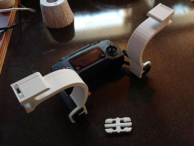 DJI Mavic Ipad bracket with Combo strap snaps 3D Print 210897