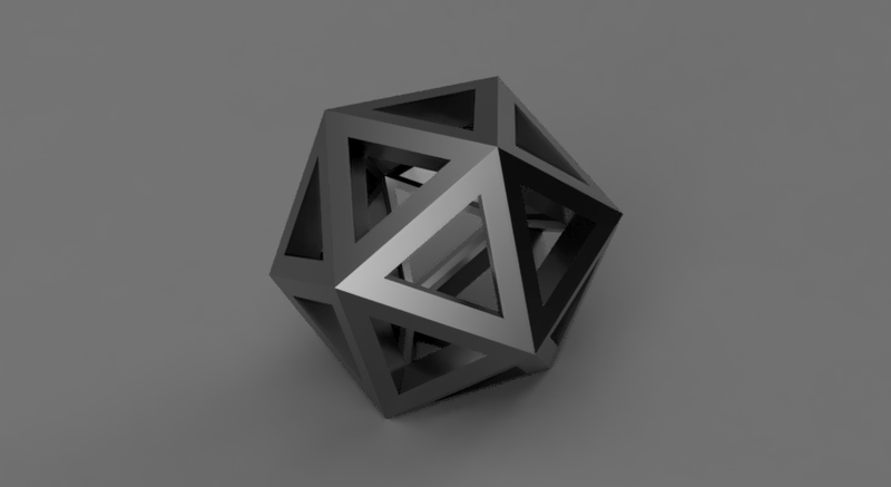 hollowed ICOSAHEDRON