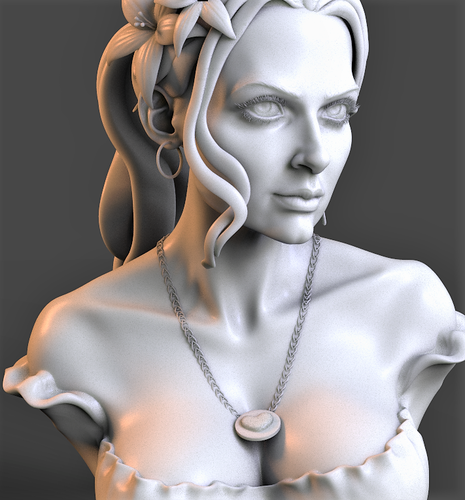Flower Girl 3D Print 210958