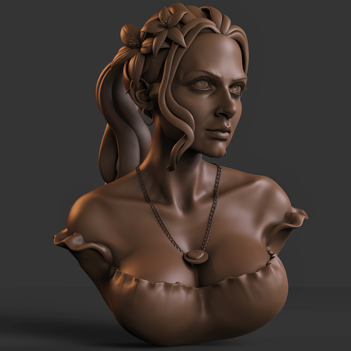 Flower Girl 3D Print 210959