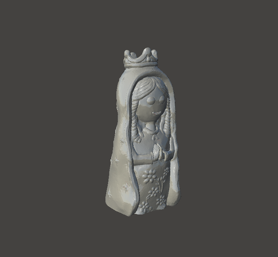 Figura Virgen Porfis, Virgen Plis 3D Print 210982