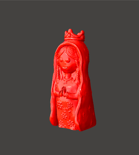 Figura Virgen Porfis, Virgen Plis 3D Print 210983