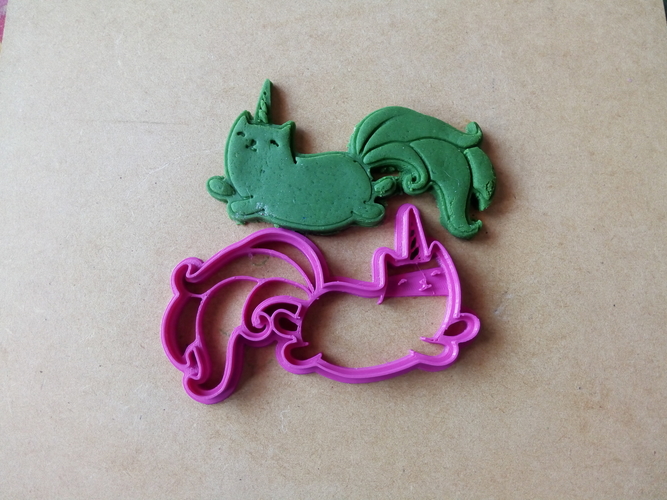 Cat unicorn cookies cutter 3D Print 210988