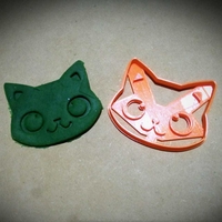 Small Cat Face Cookie cutter 3D Printing 211005