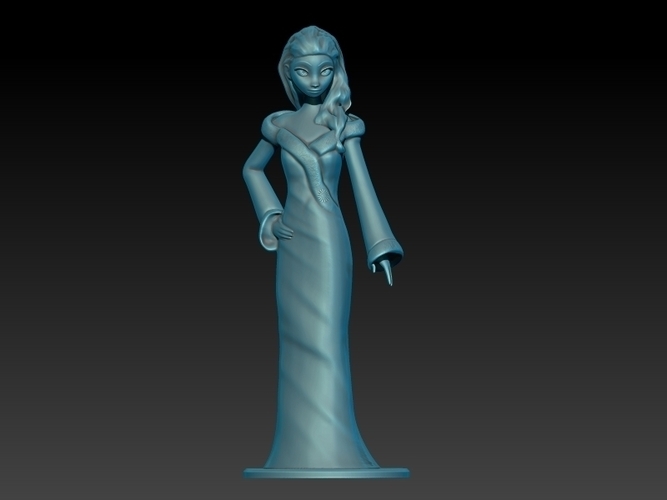 Elsa Elegant Style 3D Print 211046