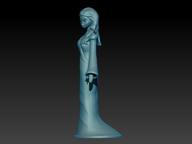 Elsa Elegant Style 3D Print 211047