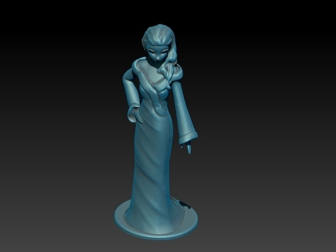 Elsa Elegant Style 3D Print 211050