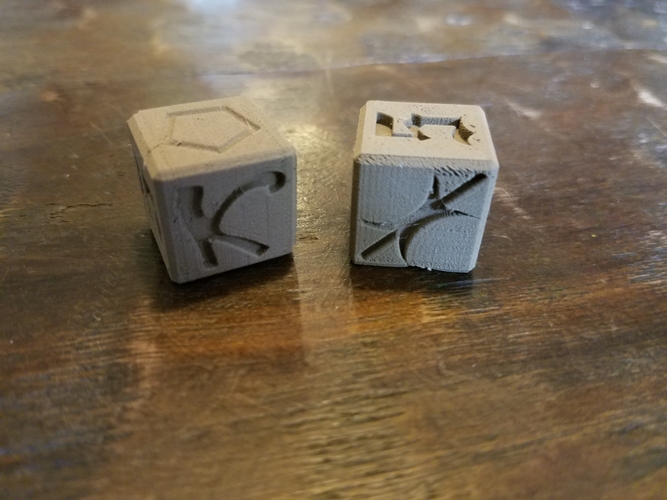 Chaos dice 3D Print 211176