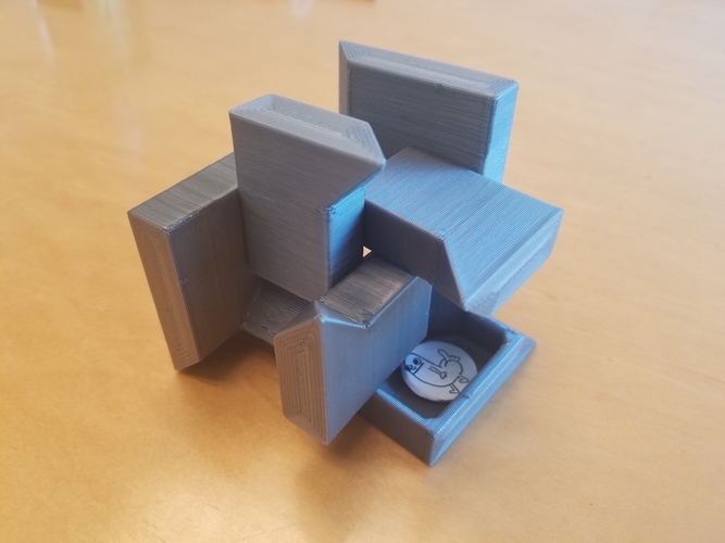 3 Piece Puzzle Cube Box 3D Print 211182