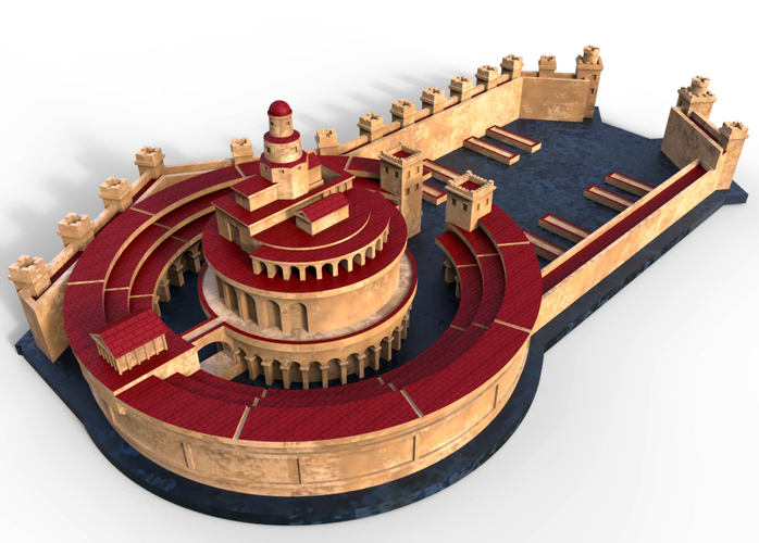 Punic Port of Carthage (Restitution) 3D Print 211201