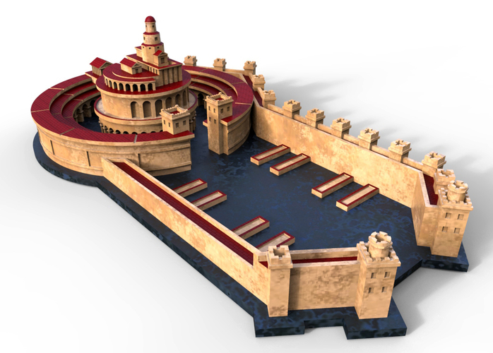 Punic Port of Carthage (Restitution) 3D Print 211206