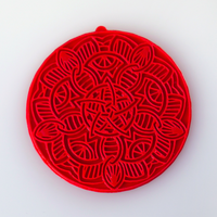 Small Mandala Necklace 3D Printing 21123