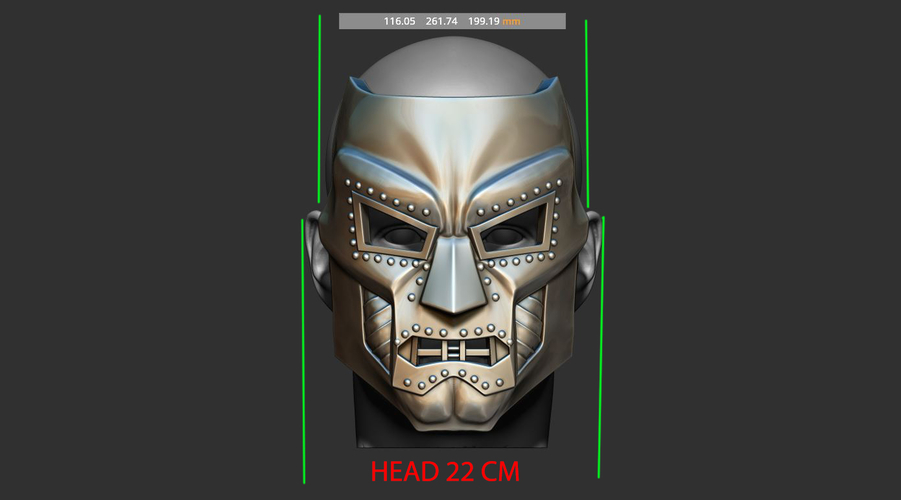 ​Doom mask - Helmet Marvel Cosplay 3D print model 3D Print 211294
