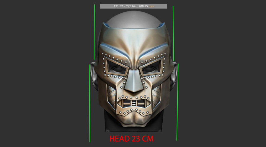 ​Doom mask - Helmet Marvel Cosplay 3D print model 3D Print 211295