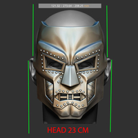 ​Doom mask - Helmet Marvel Cosplay 3D print model - Thumbnail 13