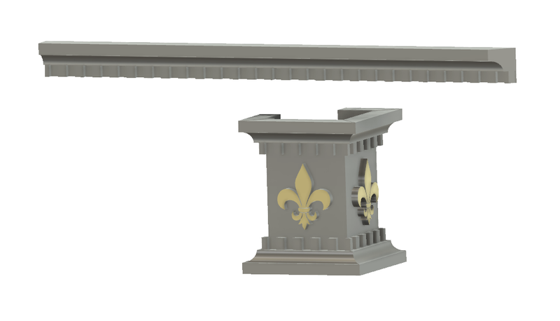 Decorative Molding 002 With Corner Details