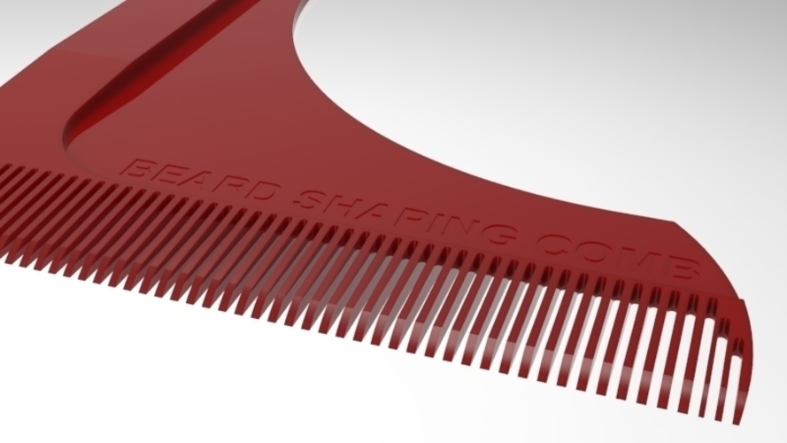 beard shaping comb 3D Print 211421