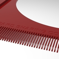 beard shaping comb - Thumbnail 1