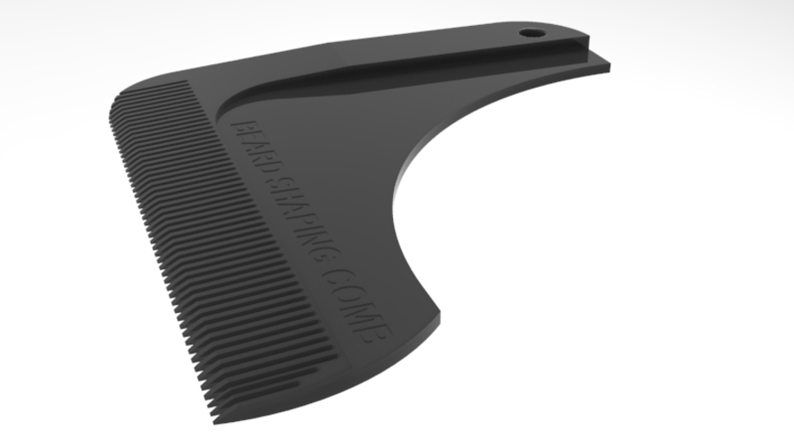 beard shaping comb 3D Print 211425