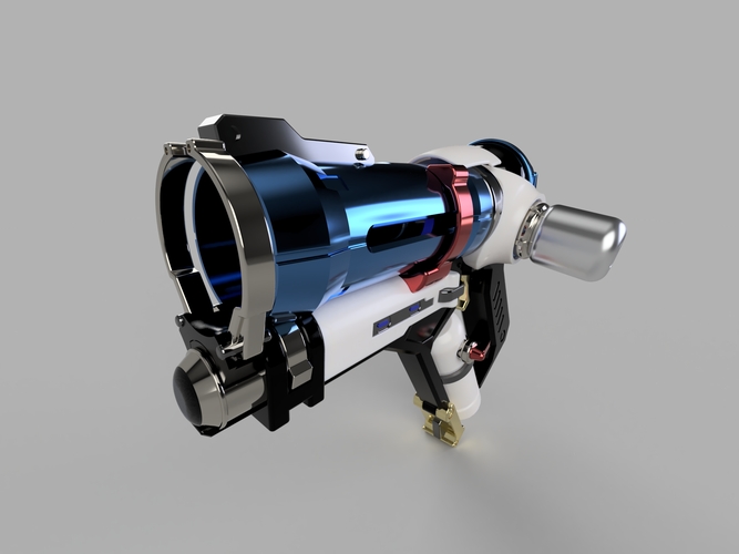 DIY Overwatch real size Mei Endothermic Blaster HQ printable kit 3D Print 211503