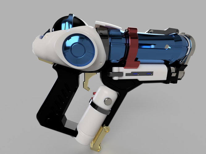 DIY Overwatch real size Mei Endothermic Blaster HQ printable kit 3D Print 211505