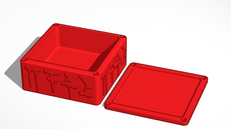 Rectangular Magnetic Box 3D model