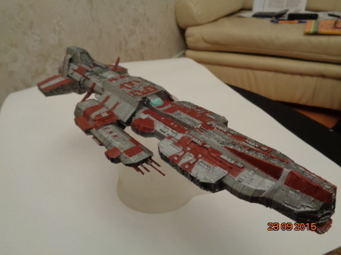 Stargate Atlantis Aurora-class battlecruiser 3D Print 211741