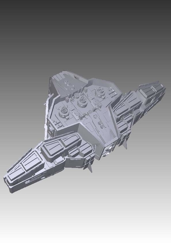 Stargate Atlantis Aurora-class battlecruiser 3D Print 211753