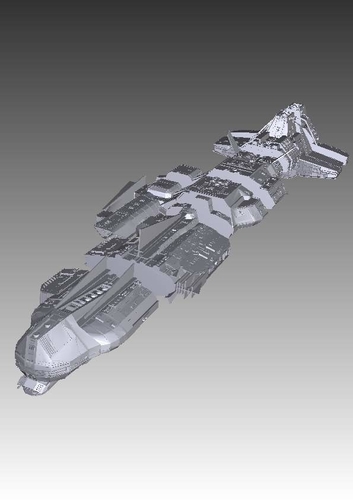 topit deschizator oază  3D Printed Stargate Atlantis Aurora-class battlecruiser by Daniel Kirjanov  | Pinshape