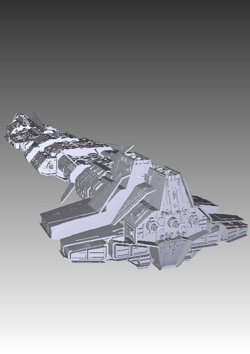 Stargate Atlantis Aurora-class battlecruiser 3D Print 211757