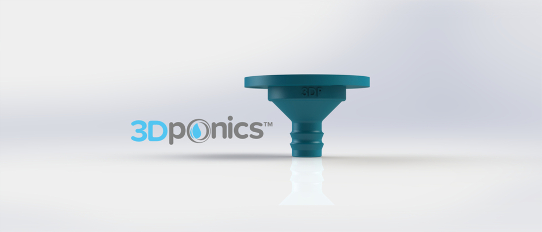 Drip Nozzle (3/4 inch, 4 hole) - 3Dponics Drip Hydroponics 3D Print 21181