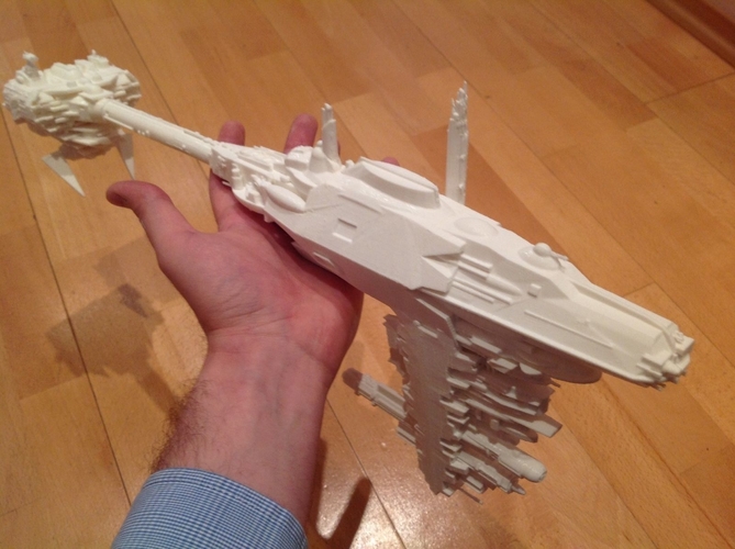 3D Printed Star Wars Nebulon B Frigate By Daniel Kirjanov | Pinshape