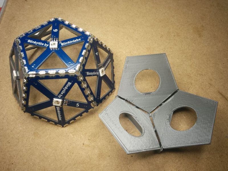 Blinkytile ball solder jig