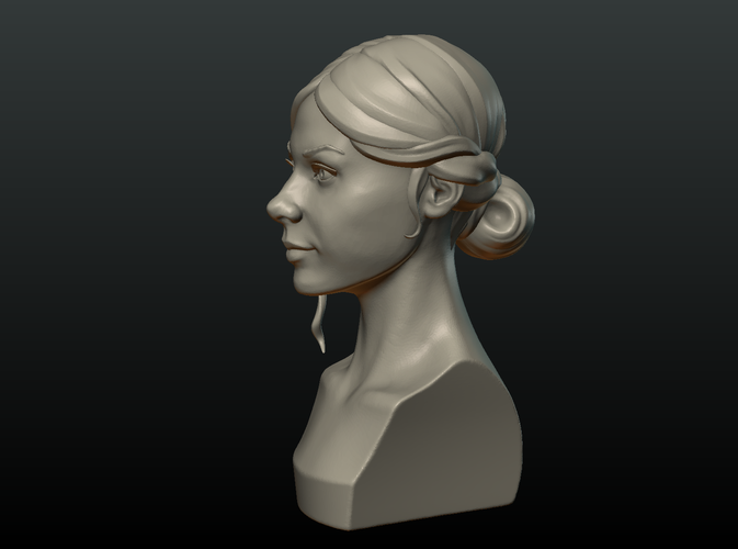 Girls Head 3D Print 212023