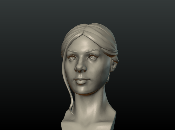 Girls Head 3D Print 212024