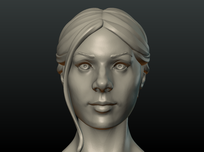 Girls Head 3D Print 212030