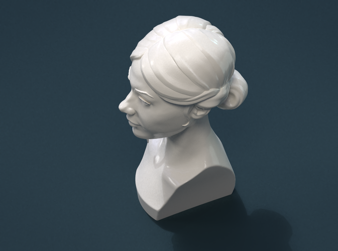 Girls Head 3D Print 212035